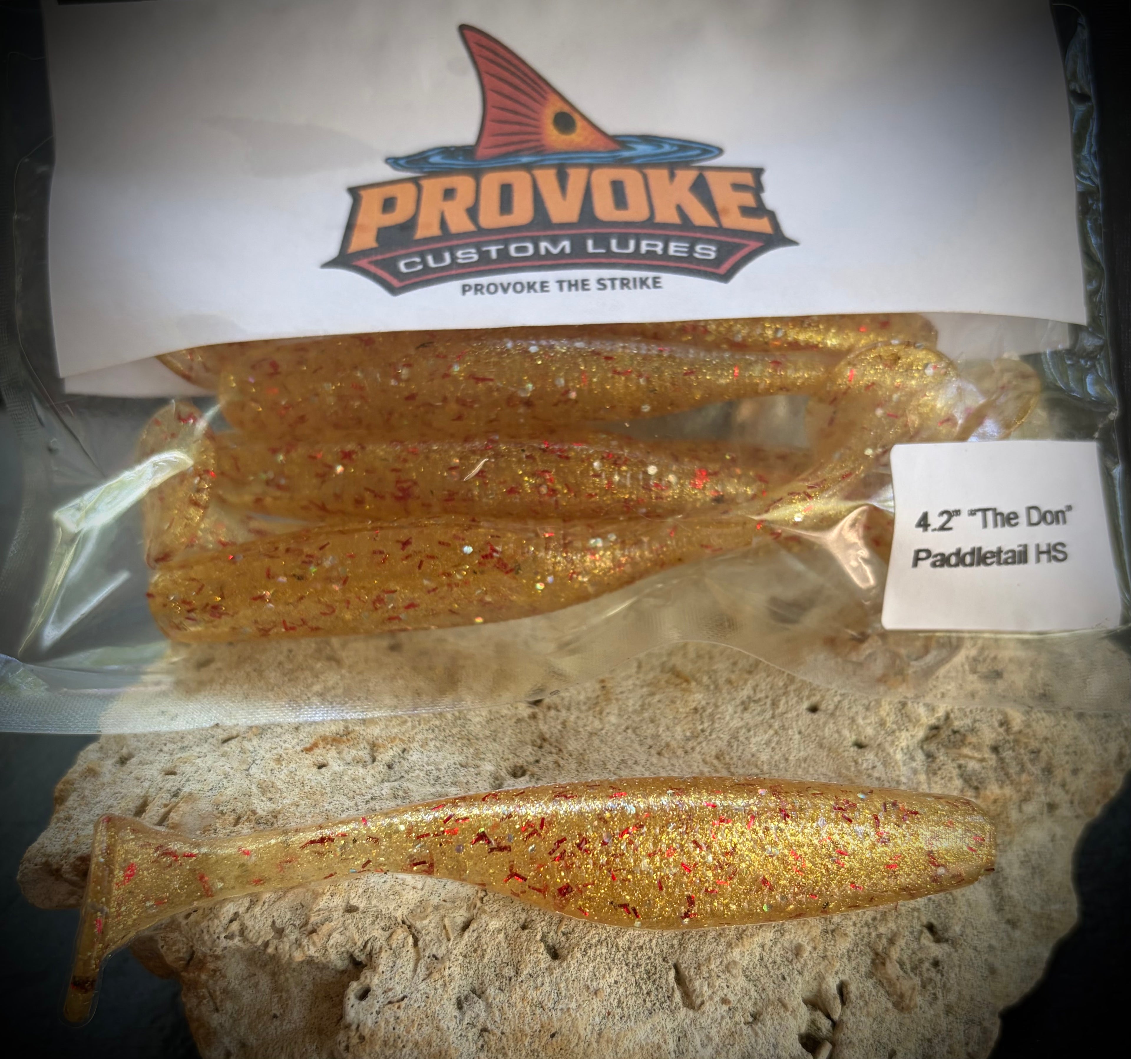 Provoke 4.2 inch "The Don" PaddleTail SwimBait (6 baits per pack)